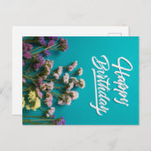 HAPPY BIRTHDAY POSTKARTE (Vorne/Hinten)