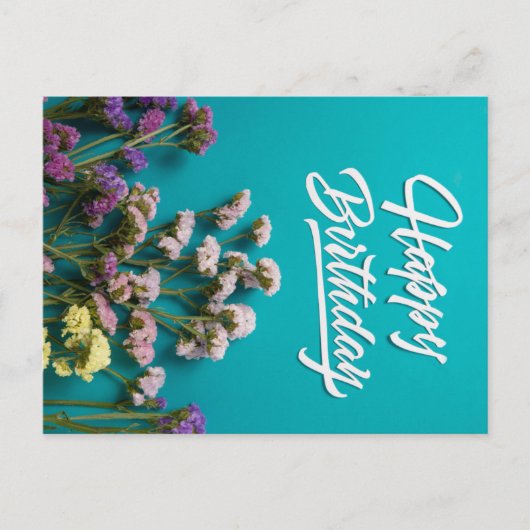 HAPPY BIRTHDAY POSTKARTE (Vorderseite)