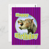 Happy Birthday Postkarte (Vorne/Hinten)