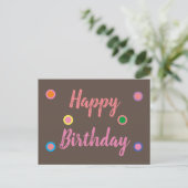 Happy Birthday Postkarte (Stehend Vorderseite)