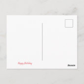 Happy Birthday Postkarte (Rückseite)
