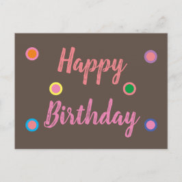 Happy Birthday Postkarte