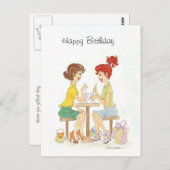 Happy Birthday Postkarte (Vorne/Hinten)