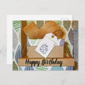 Happy Birthday  Postkarte (Vorne/Hinten)