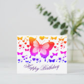 Happy Birthday_ Postkarte (Stehend Vorderseite)