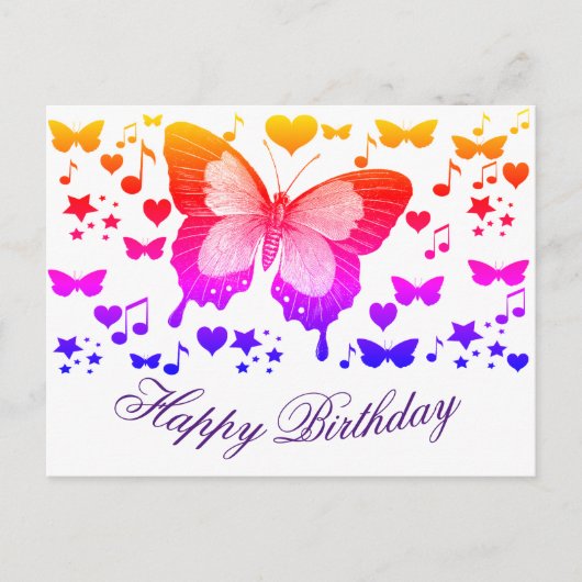 Happy Birthday_ Postkarte (Vorderseite)