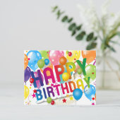 Happy Birthday Postkarte