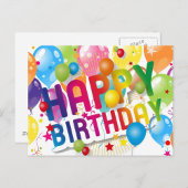 Happy Birthday Postkarte