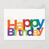 Happy Birthday Postkarte