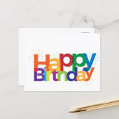 Happy Birthday Postkarte