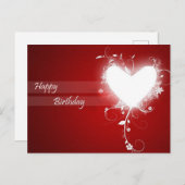 Happy Birthday Postkarte (Vorne/Hinten)