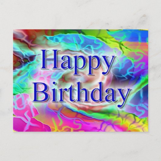 Happy Birthday Postkarte (Vorderseite)