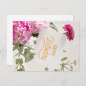 HAPPY BIRTHDAY POSTKARTE (Vorne/Hinten)