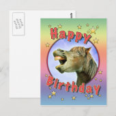 Happy Birthday Postkarte (Vorne/Hinten)