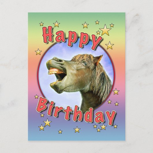 Happy Birthday Postkarte (Vorderseite)