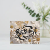 Happy Birthday Postkarte (Stehend Vorderseite)