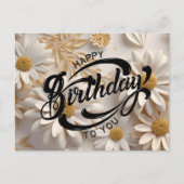 Happy Birthday Postkarte (Vorderseite)