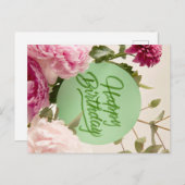 HAPPY BIRTHDAY POSTKARTE (Vorne/Hinten)