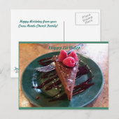 Happy Birthday Postkarte (Vorne/Hinten)