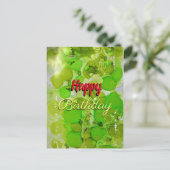 Happy Birthday Postkarte (Stehend Vorderseite)