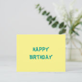 Happy Birthday Postkarte (Stehend Vorderseite)