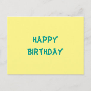 Happy Birthday Postkarte