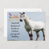 Happy Birthday Postkarte (Vorne/Hinten)