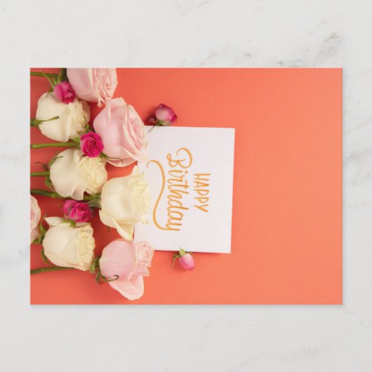 HAPPY BIRTHDAY POSTKARTE (Vorderseite)