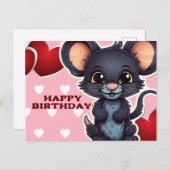 Happy birthday! postkarte (Vorne/Hinten)