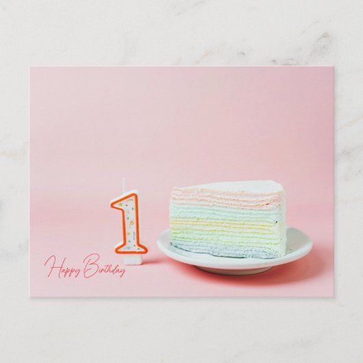 HAPPY BIRTHDAY POSTKARTE (Vorderseite)