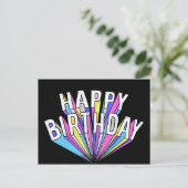 Happy Birthday Postkarte (Stehend Vorderseite)