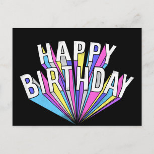 Happy Birthday Postkarte