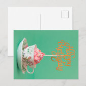 Happy Birthday Postkarte (Vorne/Hinten)