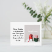 Happy Birthday Postkarte (Stehend Vorderseite)