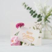 HAPPY BIRTHDAY POSTKARTE (Stehend Vorderseite)