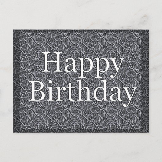 Happy Birthday Postkarte (Vorderseite)