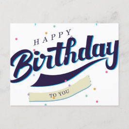 Happy Birthday Postkarte