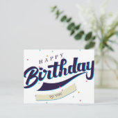 Happy Birthday Postkarte (Stehend Vorderseite)