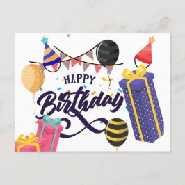 Happy Birthday Postkarte