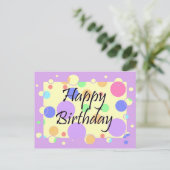 Happy Birthday Postkarte (Stehend Vorderseite)