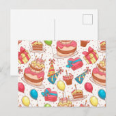 Happy Birthday Postkarte (Vorne/Hinten)