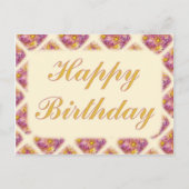 Happy Birthday Postkarte (Vorderseite)