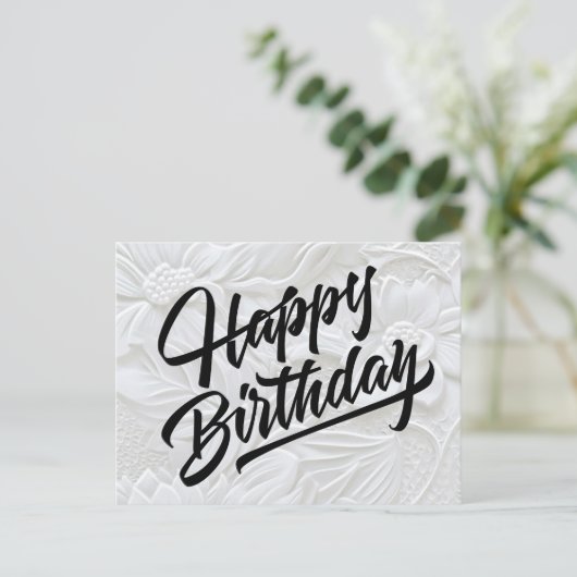 Happy Birthday Postkarte (Stehend Vorderseite)