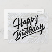 Happy Birthday Postkarte (Vorne/Hinten)