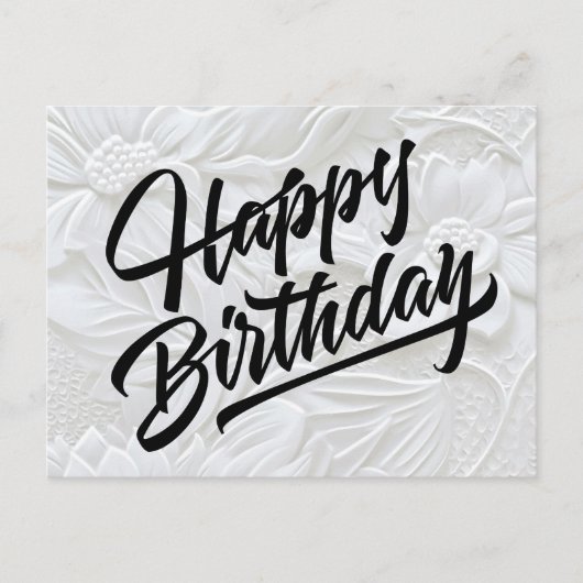 Happy Birthday Postkarte (Vorderseite)