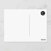 Happy Birthday Postkarte (Rückseite)