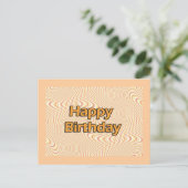 Happy Birthday Postkarte (Stehend Vorderseite)