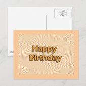 Happy Birthday Postkarte (Vorne/Hinten)