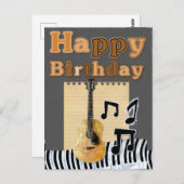 Happy Birthday Postkarte (Vorne/Hinten)