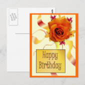 Happy Birthday Postkarte (Vorne/Hinten)